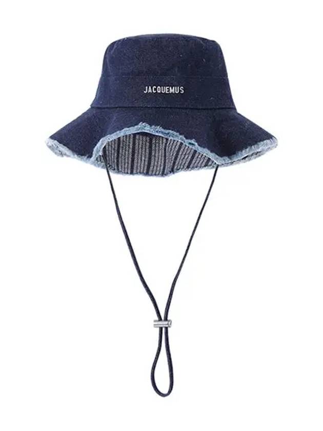 Le Bob Artichaut Bucket Hat Navy - JACQUEMUS - BALAAN 4