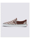 Classic Slip On Color THEORY Checkerboard Bitter Chocolate VN000BVZ7YO1 - VANS - BALAAN 2