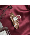 Rose gold women's watch antique touch square square - ROSEMONT - BALAAN 3