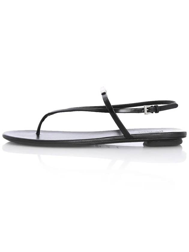 logo plaque sandals black - PRADA - BALAAN 3