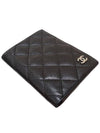 Women s AP1169 Black Caviar Skin Classic Passport Wallet - CHANEL - BALAAN 4