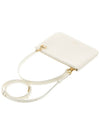 Flat Logo Medium Shoulder Bag Ivory - JIL SANDER - BALAAN.