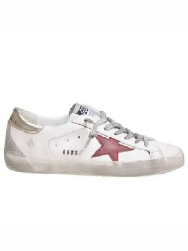 Superstar Leather Low Top Sneakers Red White - GOLDEN GOOSE - BALAAN 2