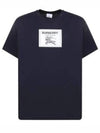 Men's Prorsum Label Cotton Short Sleeve T-Shirt Smoke Navy - BURBERRY - BALAAN 2