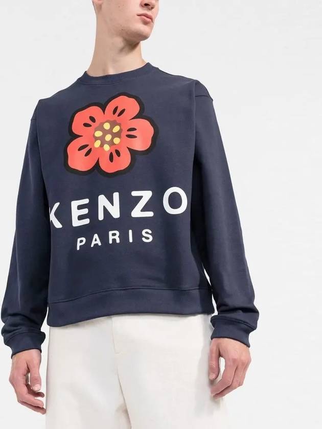 22FW flower logo printing brushed sweatshirt 5SW410 4ME 77 - KENZO - BALAAN 3