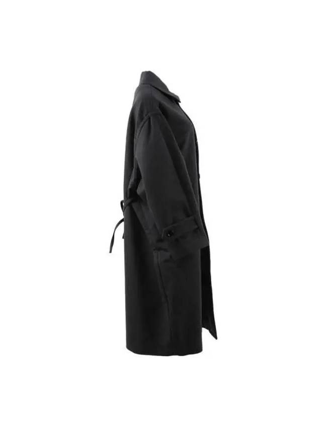 Tie Waist Parka Single Coat Grey - MAISON MARGIELA - BALAAN 5