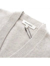 Baby Fox Patch Boxy Cardigan Light Grey Melange - MAISON KITSUNE - BALAAN 5