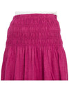 Tinoa Elastic Linen Long A-Line Skirt Purple - VANESSA BRUNO - BALAAN 9