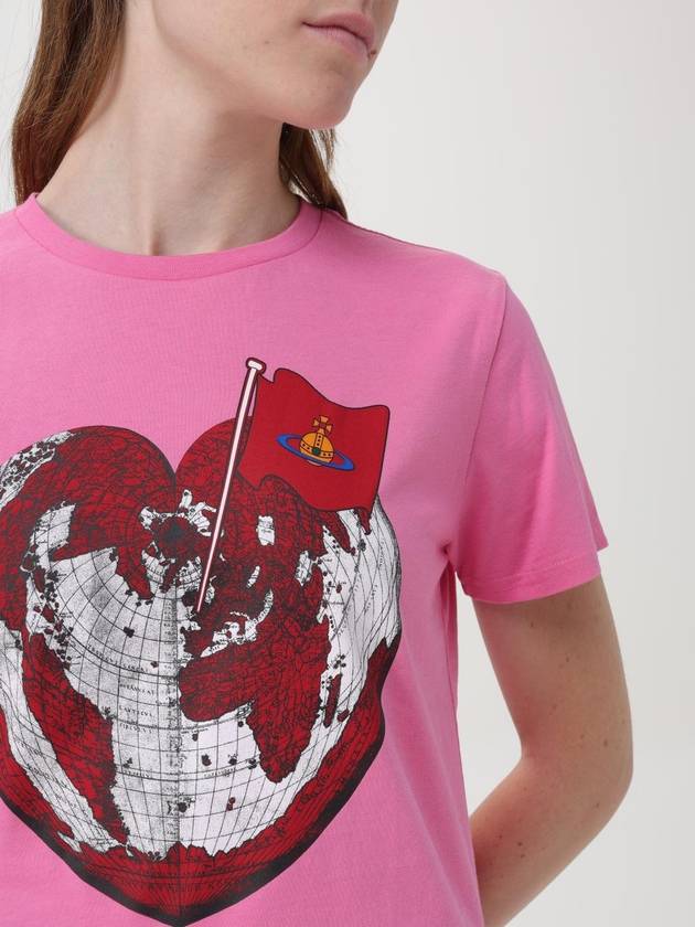 T-shirt World Heart Vivienne Westwood in cotone con stampa - VIVIENNE WESTWOOD - BALAAN 5