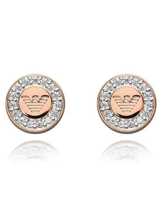 Stainless Steel Earrings Rose Gold - EMPORIO ARMANI - BALAAN 2