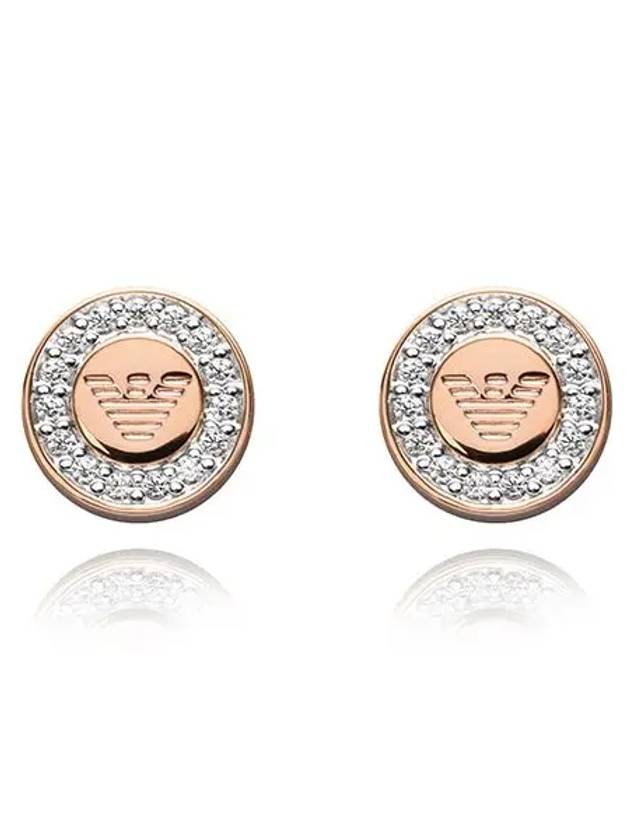 Stainless Steel Earrings Rose Gold - EMPORIO ARMANI - BALAAN 3