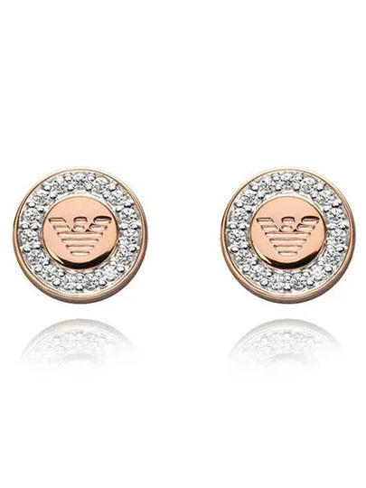 Stainless Steel Earrings Rose Gold - EMPORIO ARMANI - BALAAN 2