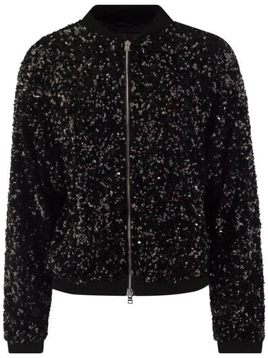 Bomber jacket with sequins - HERNO - BALAAN 1