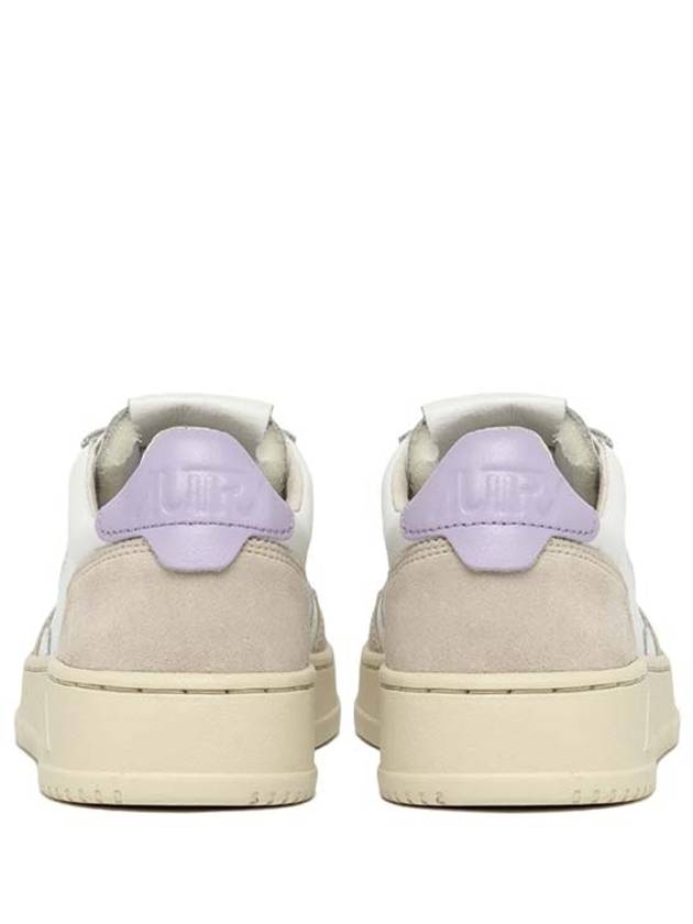 Medalist Suede Purple Tab Low Top Sneakers White - AUTRY - BALAAN 4