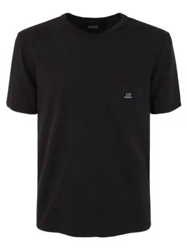 Logo Short Sleeve T-Shirt Black - CP COMPANY - BALAAN 2