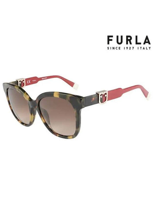 Sunglasses SFU338 0741 Square Acetate Women's - FURLA - BALAAN 2