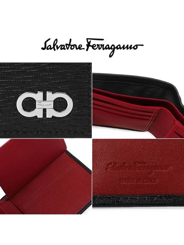 ID Window Gancini Half Wallet Black - SALVATORE FERRAGAMO - BALAAN 4