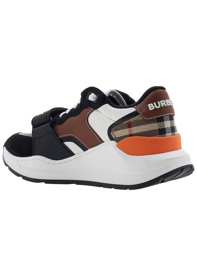 Logo Strap Vintage Check Low-Top Sneakers Brown - BURBERRY - BALAAN 4