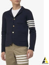 4 Bar Knit Blazer Jacket Navy - THOM BROWNE - BALAAN 2