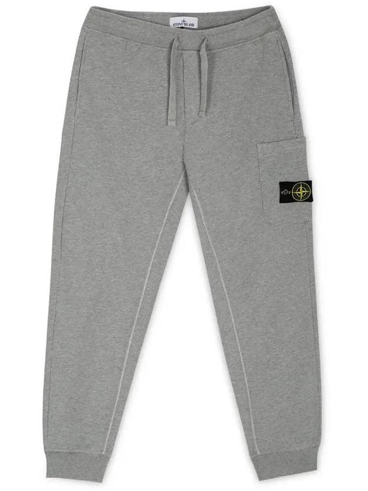 Compass Patch Cotton Track Pants Grey - STONE ISLAND - BALAAN 2