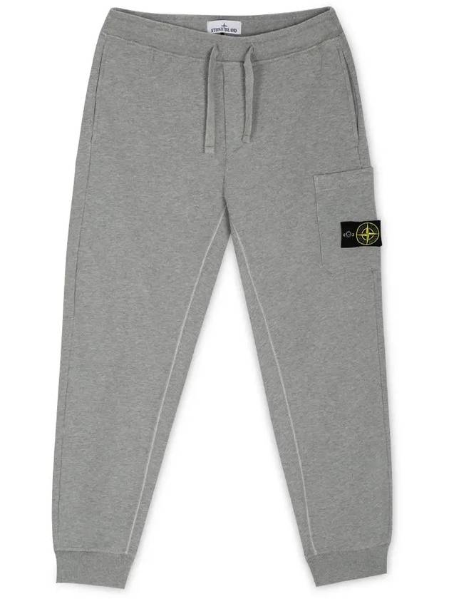 Compass Patch Cotton Track Pants Grey - STONE ISLAND - BALAAN 4