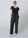 Denim Crop BaGGy Pants Black - ATHPLATFORM - BALAAN 3