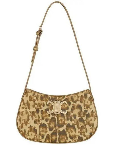 Leopard Print Medium Tilly Triomphe Canvas Shoulder Bag Brown - CELINE - BALAAN 2