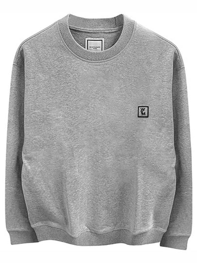 Back Logo Print Crew Neck Sweatshirt Grey - WOOYOUNGMI - BALAAN 2