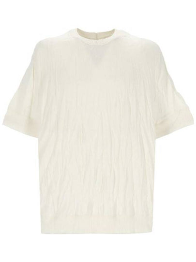 Crushed Knit Top Ivory - HELMUT LANG - BALAAN 2