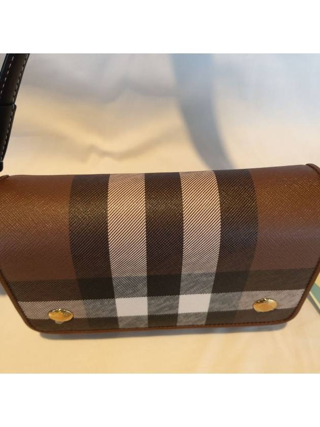 Canvas Check Shoulder Bag Brown - BURBERRY - BALAAN 4