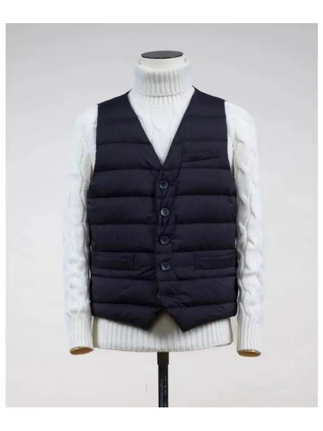 V-neck padded vest navy - HERNO - BALAAN 4