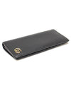 Women s Gucci 428740 Black Calfskin Gold Plated GG Marmont Long Wallet gt Gangbuk used luxury goods - GUCCI - BALAAN 5