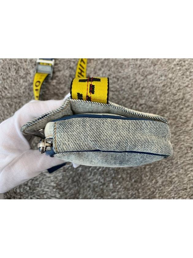 Denim washed belt bag - OFF WHITE - BALAAN 8