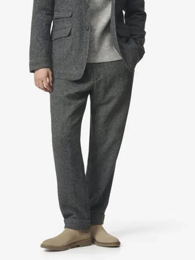 Poly Wool Herringbone Andover Pants Gray NQ273IP002 - ENGINEERED GARMENTS - BALAAN 1