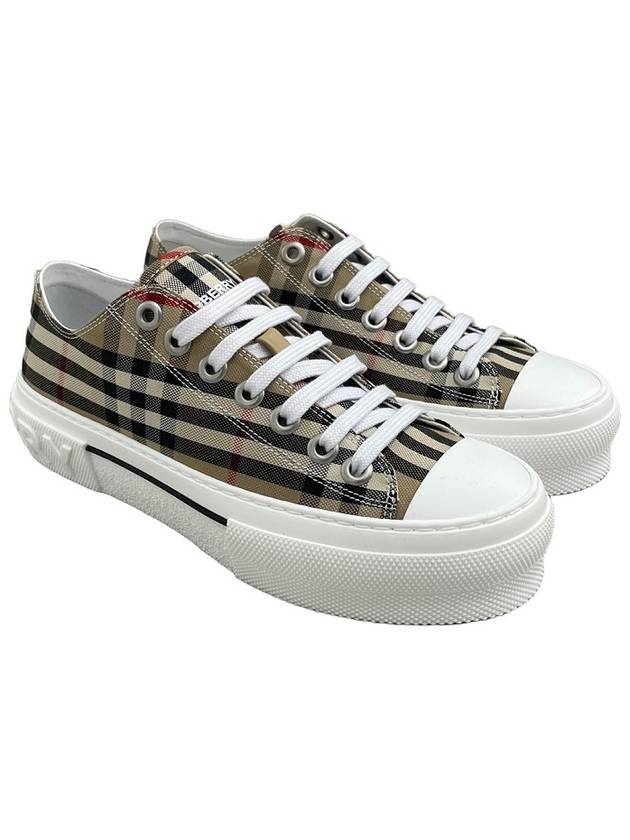 Vintage Check Cotton Sneakers Archive Beige - BURBERRY - BALAAN 2