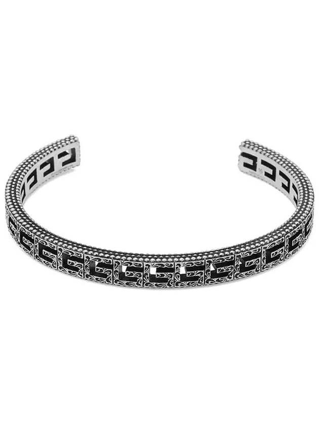 Square G Cut Out Motif Vintage Bracelet Silver - GUCCI - BALAAN 4