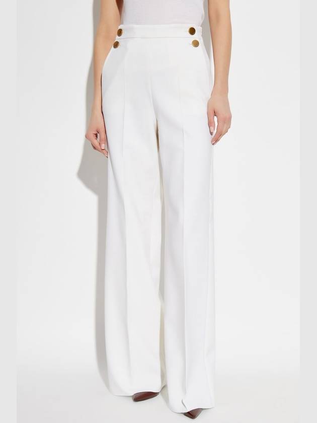 Max Mara Creased Trousers Polonia, Women's, White - MAX MARA - BALAAN 3