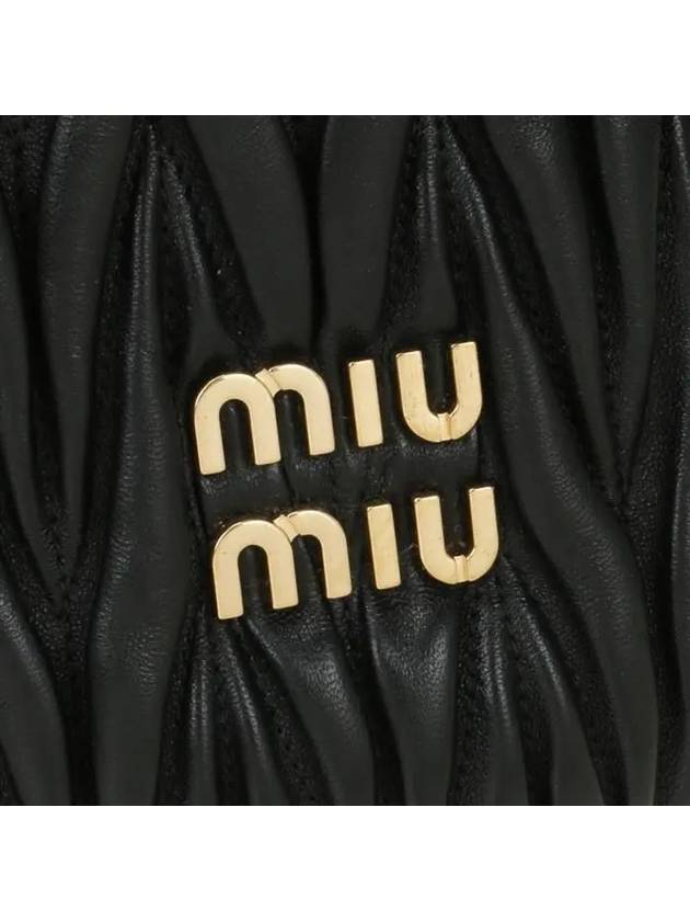 Matelasse Nappa Leather Bucket Bag Black - MIU MIU - BALAAN 6