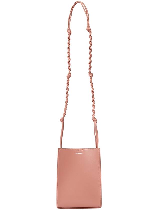 Women's Tangle Small Leather Shoulder Bag Pink - JIL SANDER - BALAAN 8