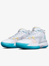 260 255 Jordan Zion 1 PF White Dynamic Turquoise DA3129 101 - NIKE - BALAAN 4