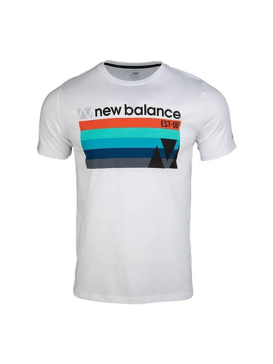 Graphic Heater Short Sleeve T-Shirt White - NEW BALANCE - BALAAN 2