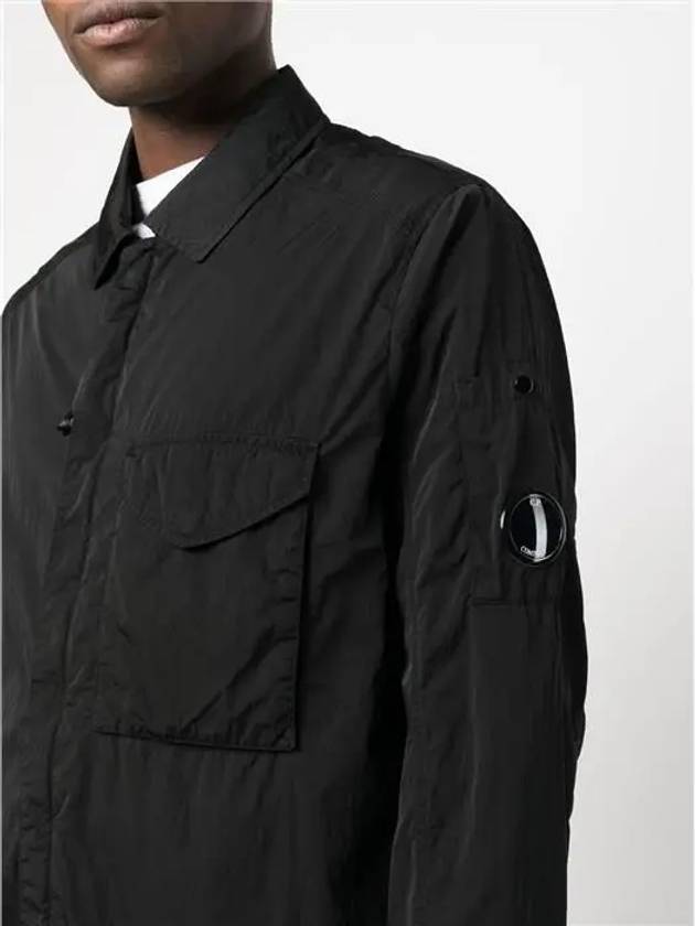 Men's Chrome R Over Shirt Zip Up Jacket Black - CP COMPANY - BALAAN 6