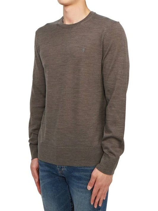 Mode Men's Knit MK129D VOLE BROWN MARL - ALLSAINTS - BALAAN 2