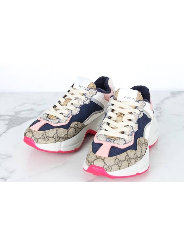 Pink sole Rhyton sneakers 36 230 - GUCCI - BALAAN 9