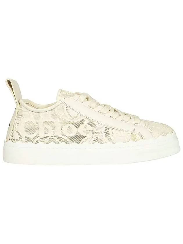 Lauren Lace Low Top Sneakers Mild Beige - CHLOE - BALAAN 3