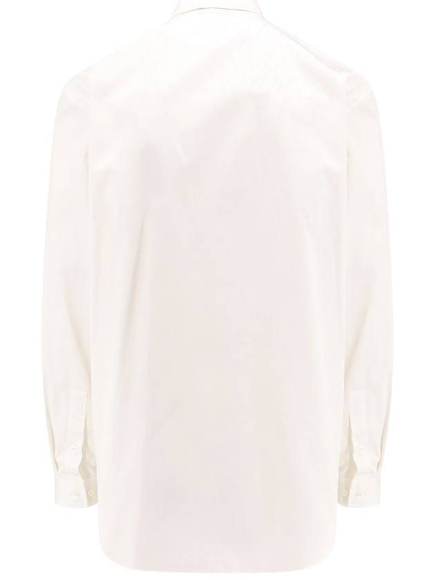 Logo Cotton Long Sleeve Shirt White - GUCCI - BALAAN 3