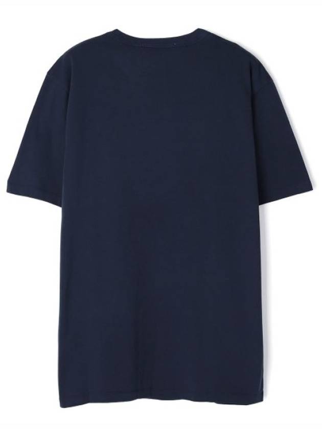 Fox Head Patch Classic Short Sleeve T-Shirt Navy - MAISON KITSUNE - BALAAN 3