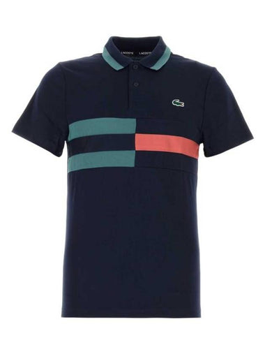 Short Sleeve T Shirt DH8335 ISJ Blue - LACOSTE - BALAAN 1