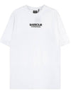 Formula Logo Print Short Sleeve T-Shirt White - BARBOUR - BALAAN 10