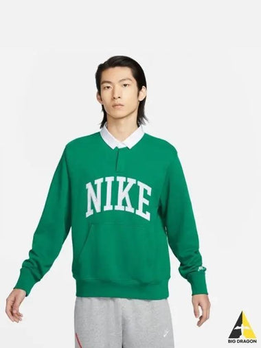 Man Club Fleece Long Sleeve Polo 365 - NIKE - BALAAN 1